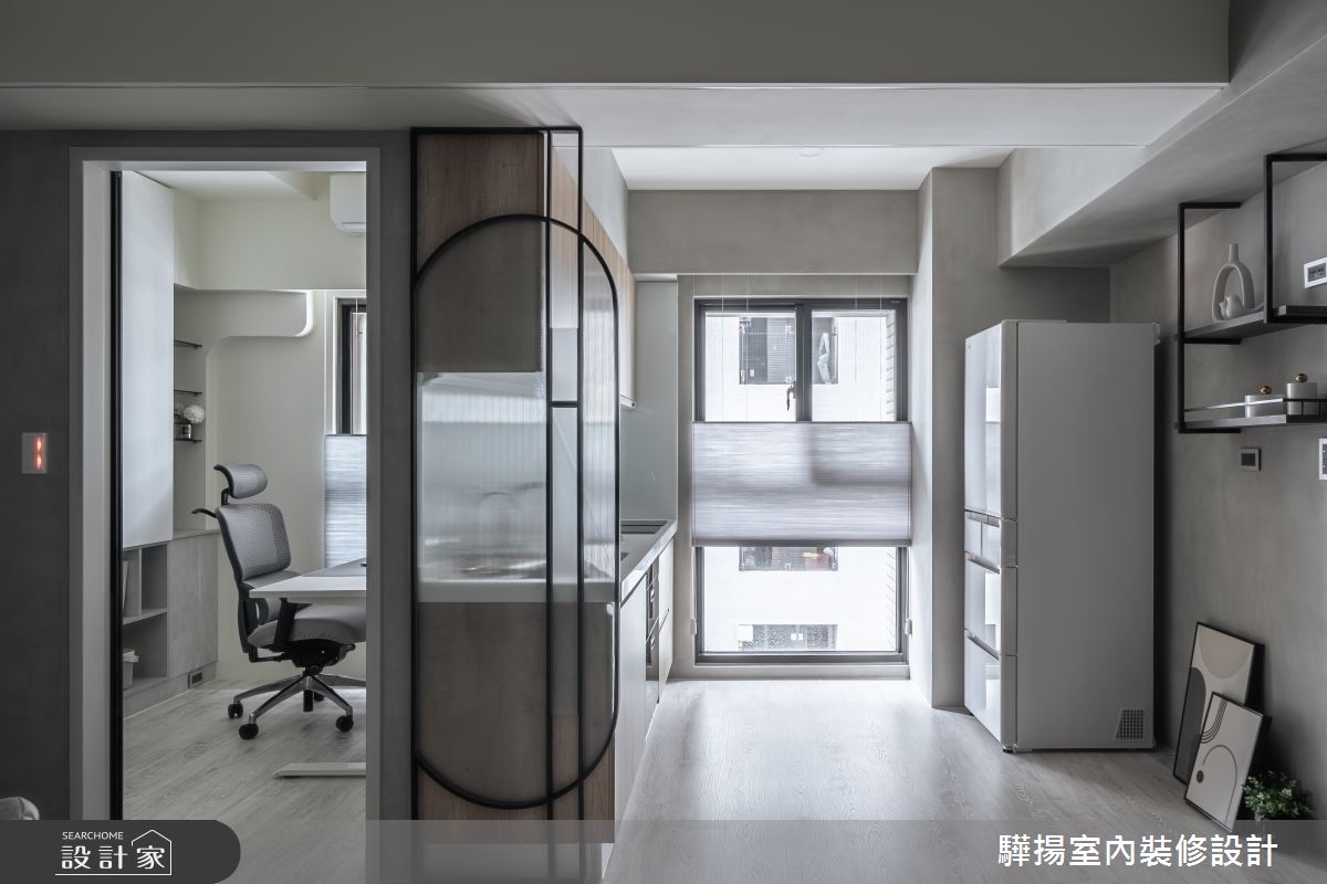 14坪新成屋(5年以下)＿現代風廚房書房工作區案例圖片＿驊揚室內裝修設計有限公司＿驊揚_56文心苑之13