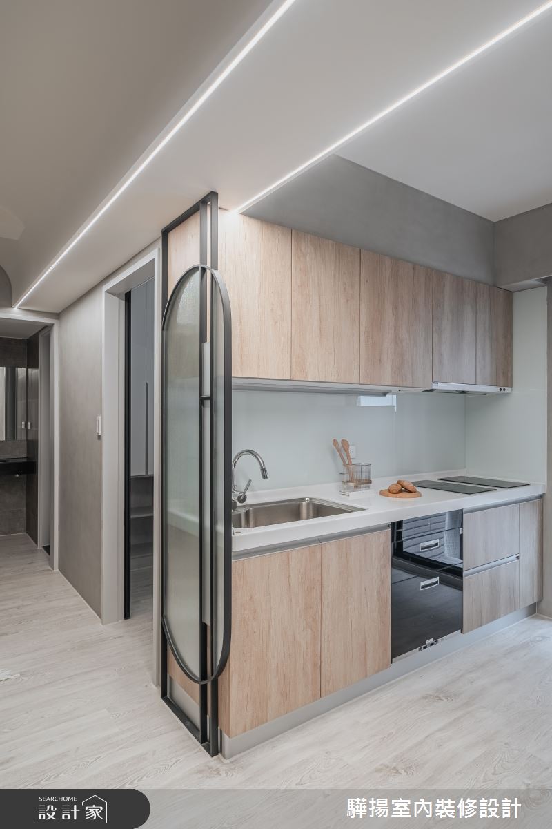 14坪新成屋(5年以下)＿現代風廚房案例圖片＿驊揚室內裝修設計有限公司＿驊揚_56文心苑之15