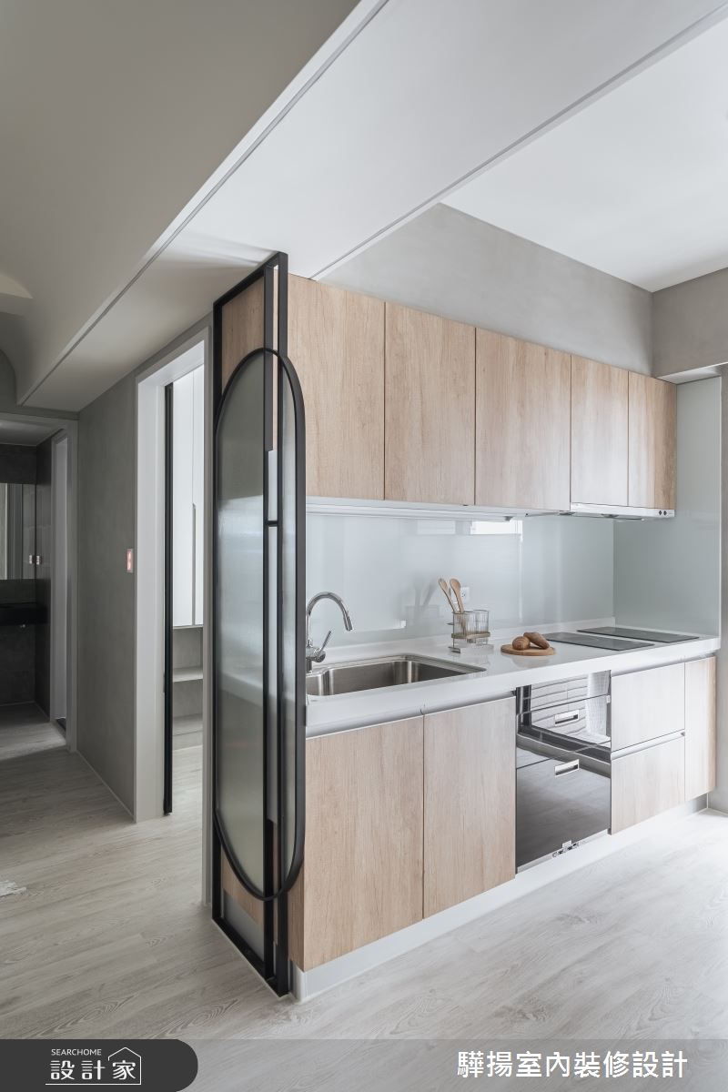 14坪新成屋(5年以下)＿現代風廚房案例圖片＿驊揚室內裝修設計有限公司＿驊揚_56文心苑之16