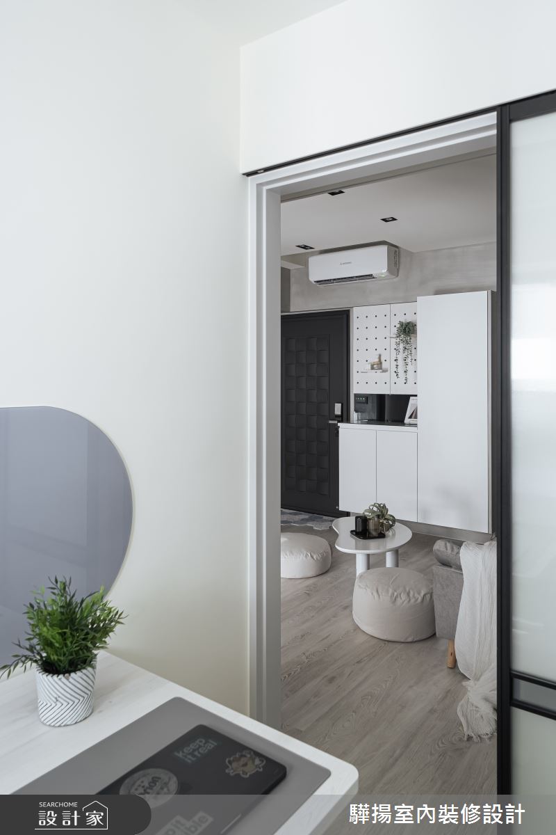 14坪新成屋(5年以下)＿現代風客廳書房工作區案例圖片＿驊揚室內裝修設計有限公司＿驊揚_56文心苑之22