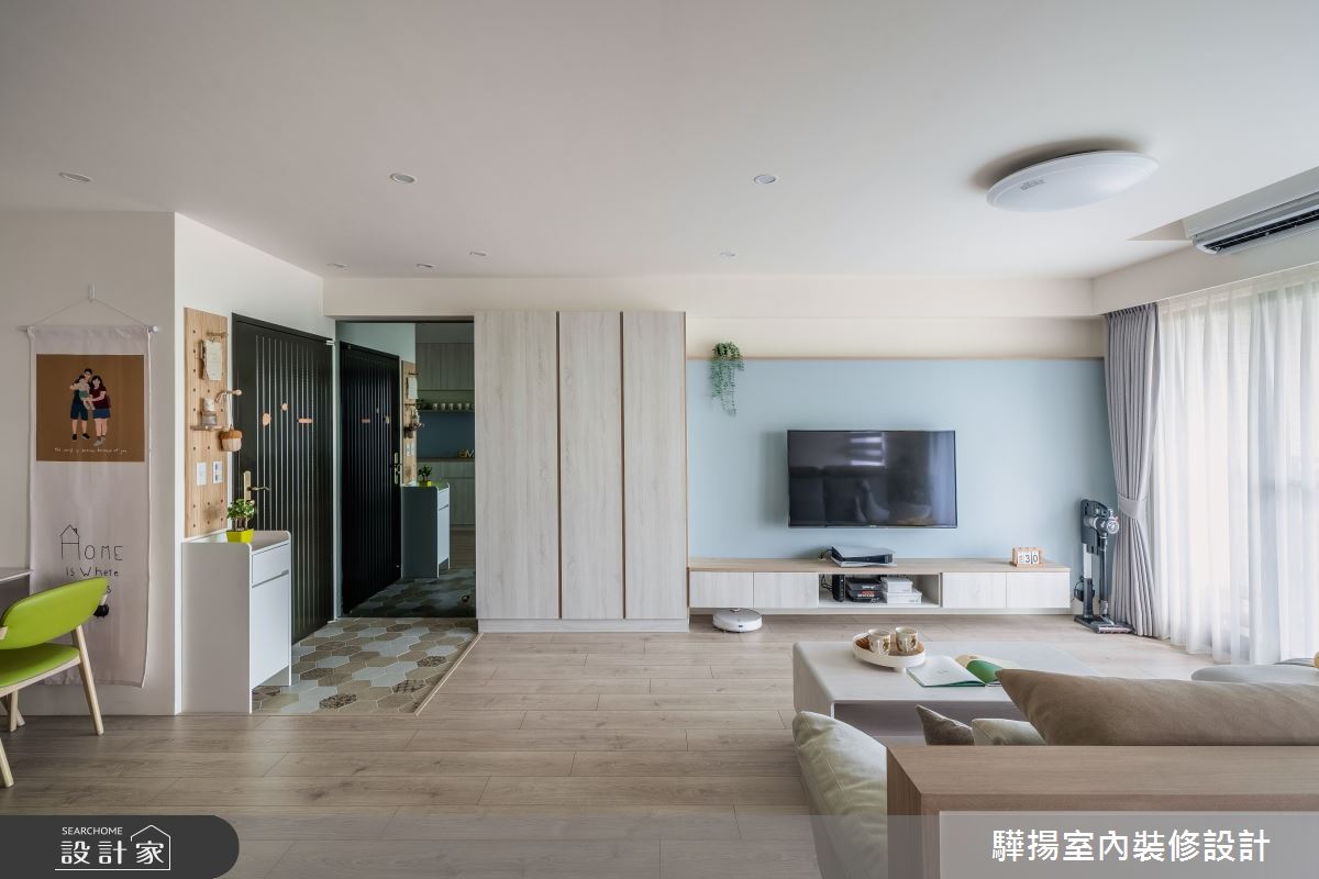 18坪新成屋(5年以下)＿現代風玄關客廳案例圖片＿驊揚室內裝修設計有限公司＿驊揚_57哲林之5