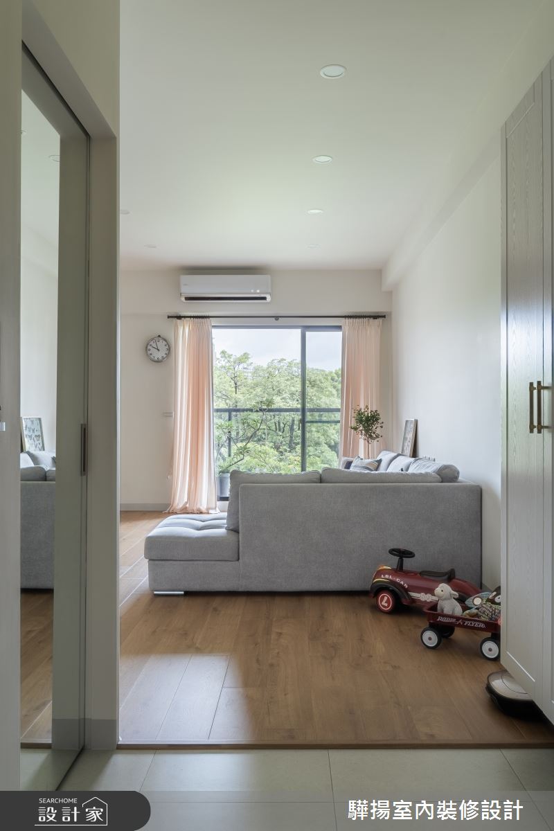 26坪新成屋(5年以下)＿現代風玄關客廳案例圖片＿驊揚室內裝修設計有限公司＿驊揚_58文森青3F之2