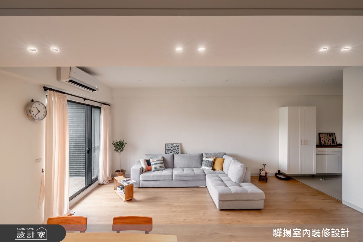 26坪新成屋(5年以下)＿現代風客廳案例圖片＿驊揚室內裝修設計有限公司＿驊揚_58文森青3F之12