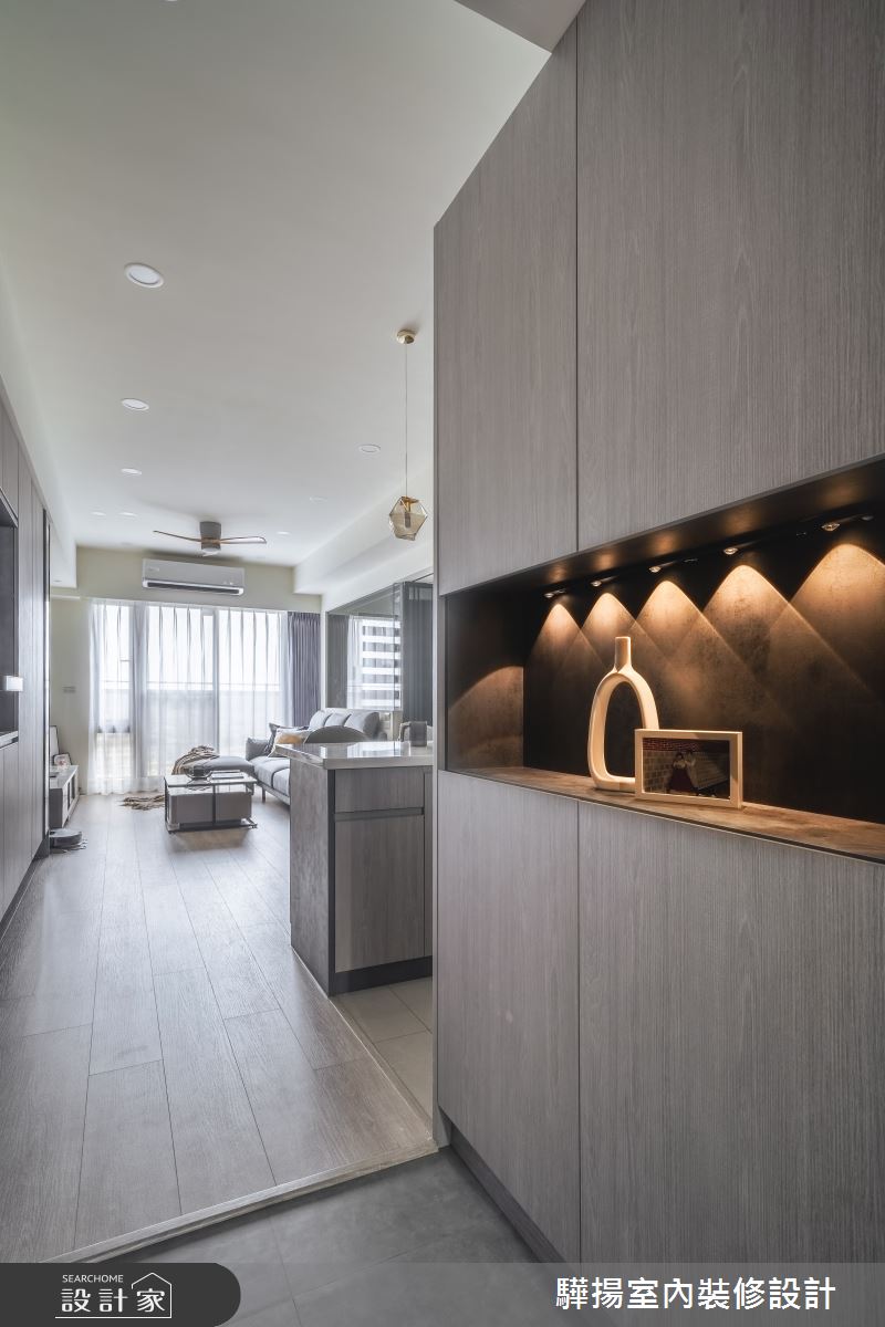 17坪新成屋(5年以下)＿現代風玄關客廳案例圖片＿驊揚室內裝修設計有限公司＿驊揚_59森河畔F1之1