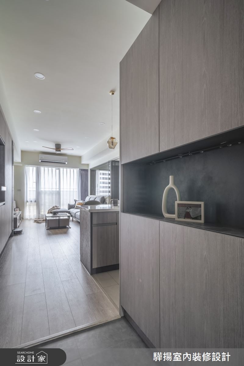 17坪新成屋(5年以下)＿現代風玄關客廳案例圖片＿驊揚室內裝修設計有限公司＿驊揚_59森河畔F1之2