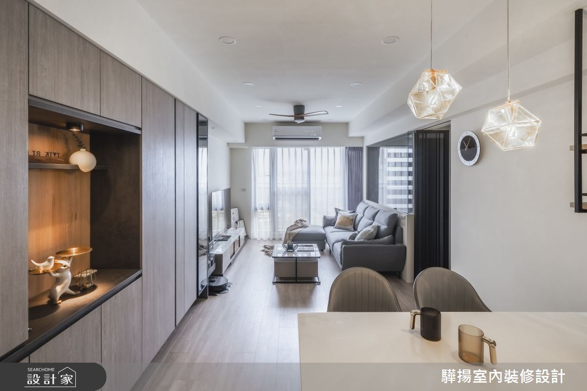 17坪新成屋(5年以下)＿現代風客廳餐廳案例圖片＿驊揚室內裝修設計有限公司＿驊揚_59森河畔F1之4