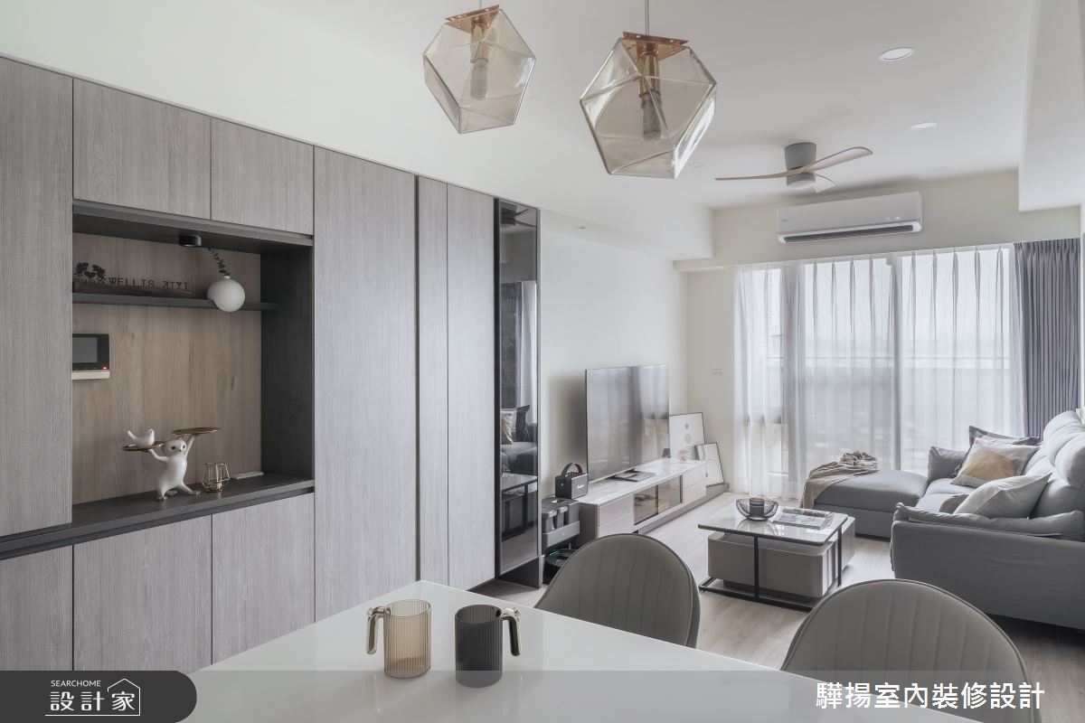 17坪新成屋(5年以下)＿現代風客廳餐廳案例圖片＿驊揚室內裝修設計有限公司＿驊揚_59森河畔F1之9