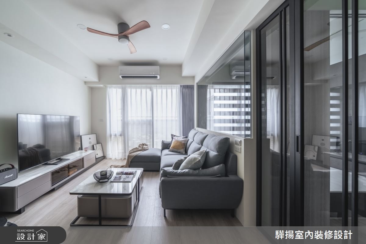 17坪新成屋(5年以下)＿現代風客廳多功能室案例圖片＿驊揚室內裝修設計有限公司＿驊揚_59森河畔F1之14