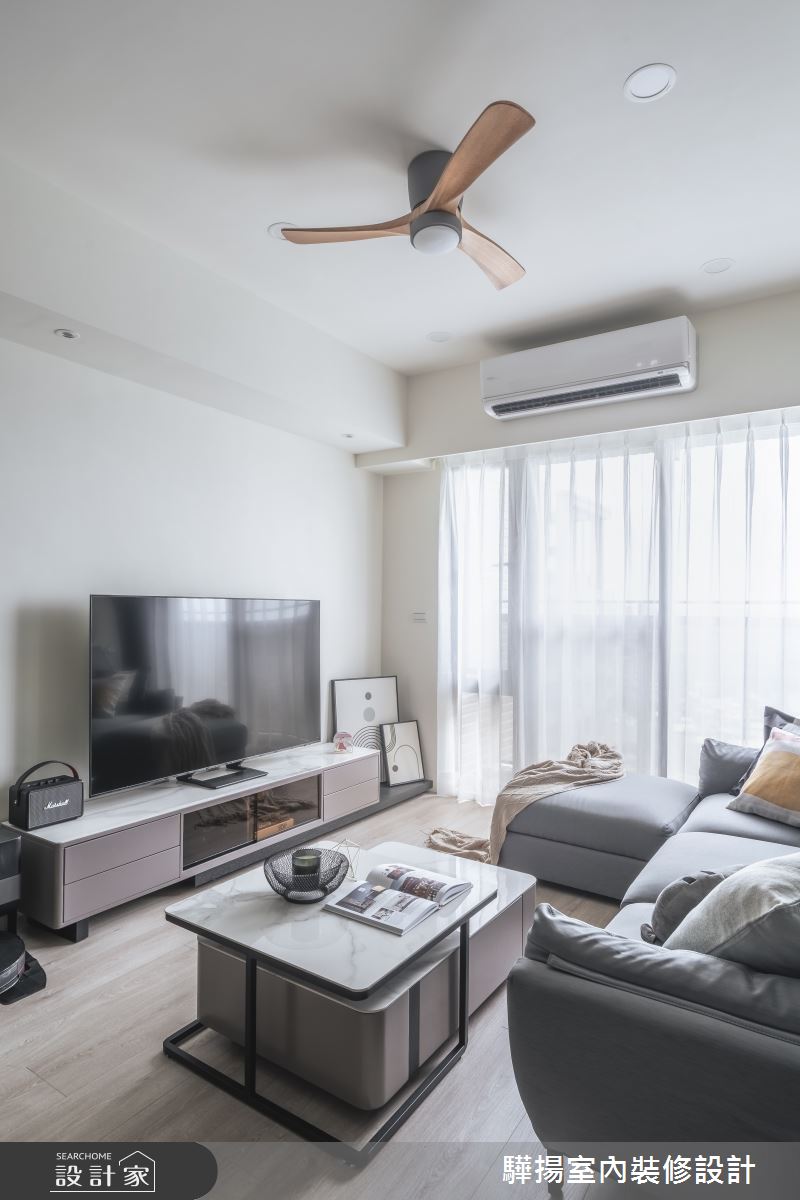 17坪新成屋(5年以下)＿現代風客廳案例圖片＿驊揚室內裝修設計有限公司＿驊揚_59森河畔F1之16