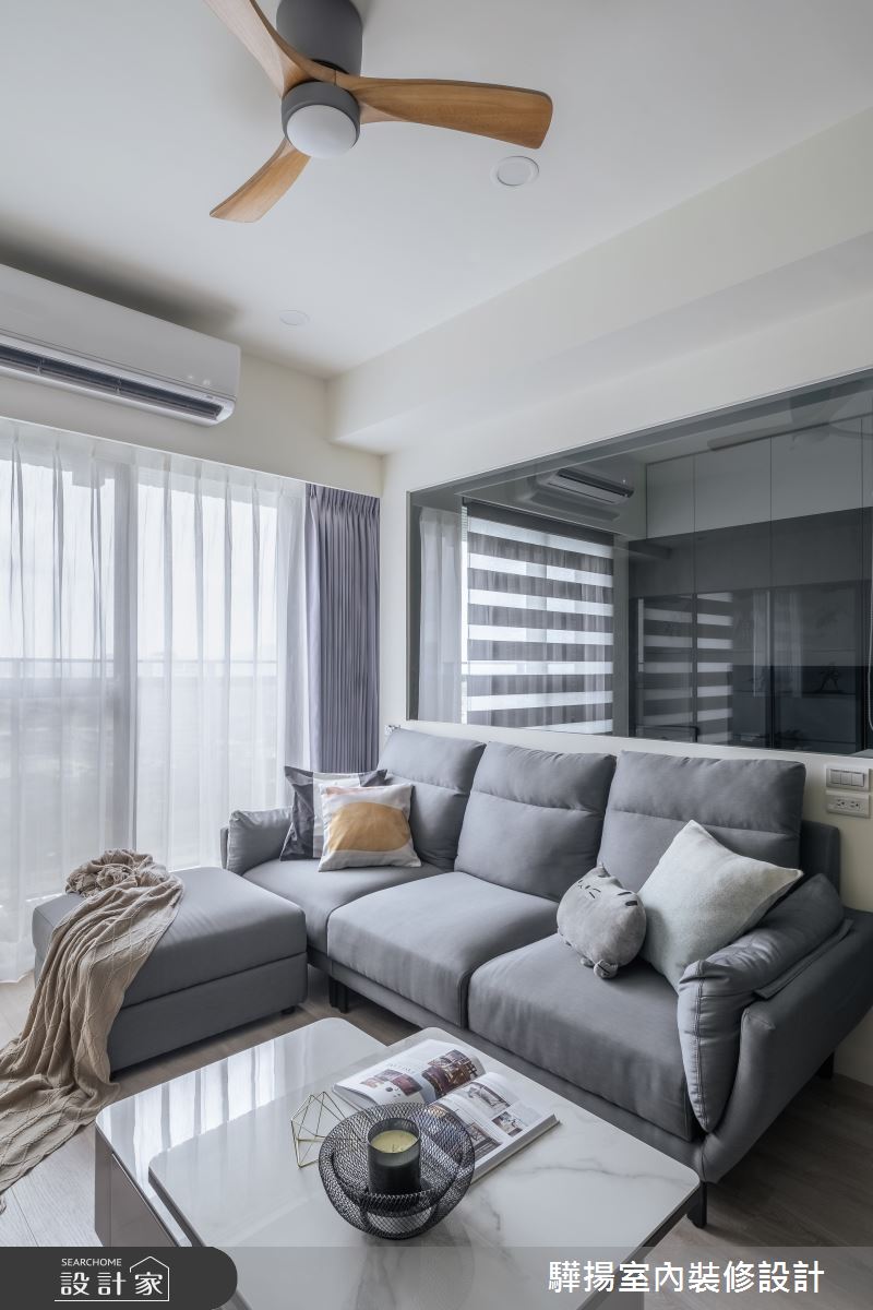 17坪新成屋(5年以下)＿現代風客廳案例圖片＿驊揚室內裝修設計有限公司＿驊揚_59森河畔F1之17