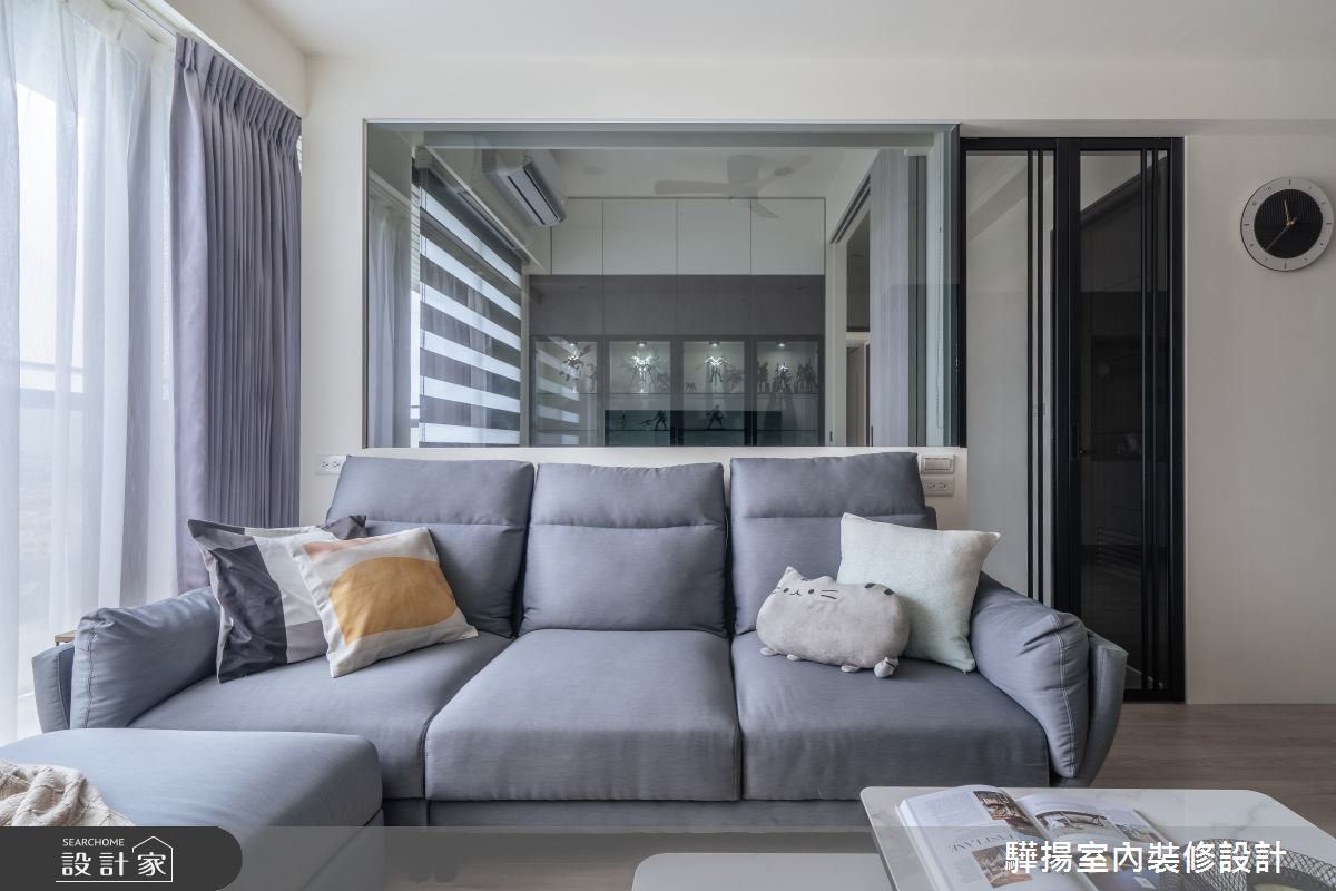 17坪新成屋(5年以下)＿現代風客廳案例圖片＿驊揚室內裝修設計有限公司＿驊揚_59森河畔F1之19