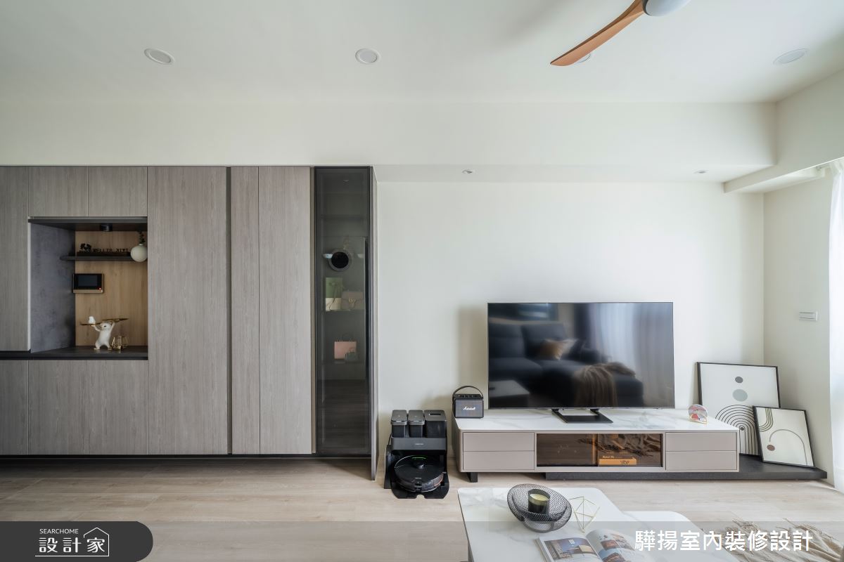 17坪新成屋(5年以下)＿現代風客廳案例圖片＿驊揚室內裝修設計有限公司＿驊揚_59森河畔F1之24