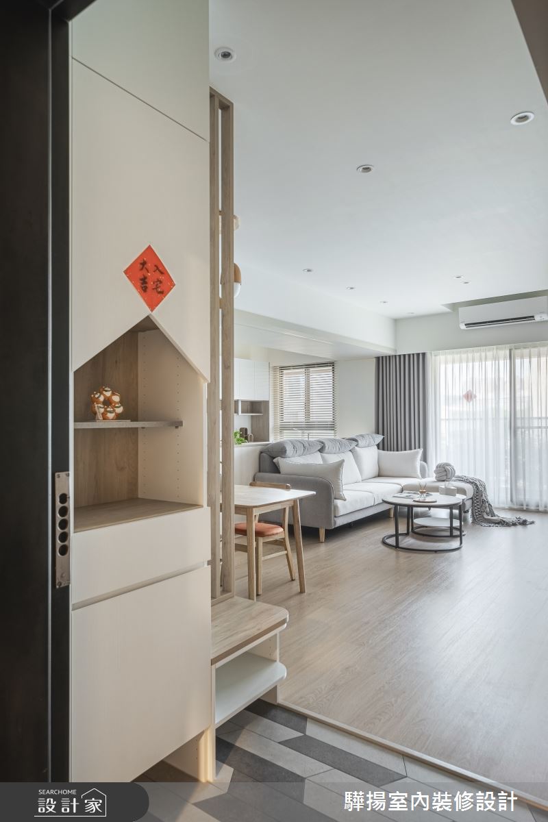 24坪新成屋(5年以下)＿現代風玄關客廳案例圖片＿驊揚室內裝修設計有限公司＿驊揚_61朗境之2