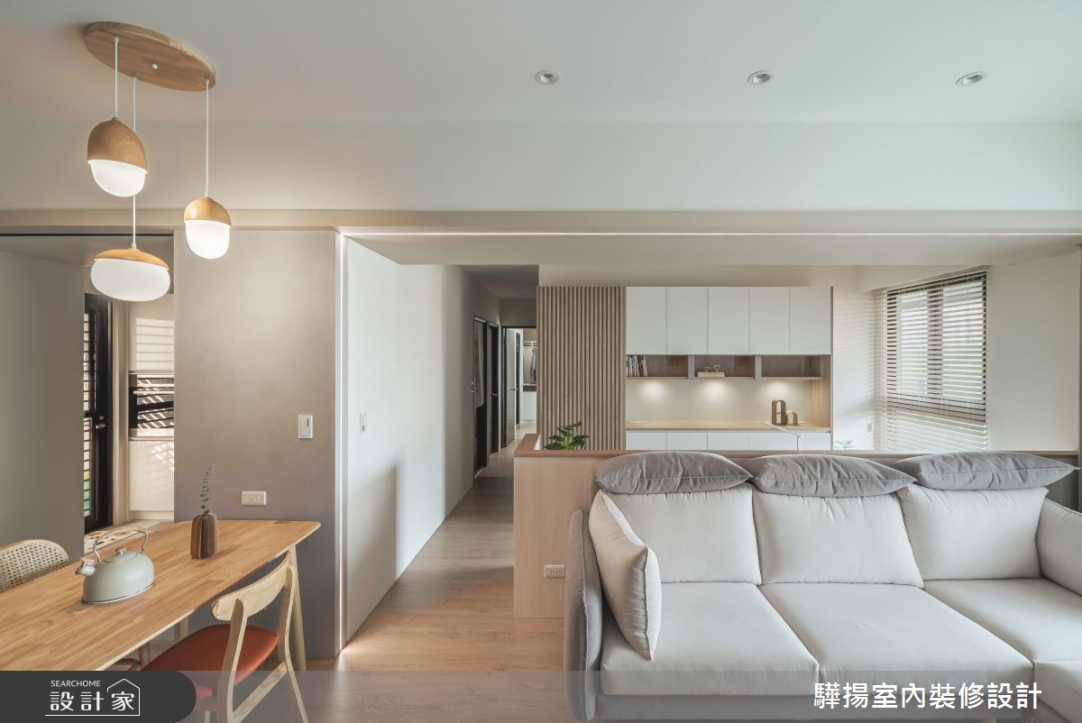 24坪新成屋(5年以下)＿現代風客廳餐廳書房走廊工作區案例圖片＿驊揚室內裝修設計有限公司＿驊揚_61朗境之14