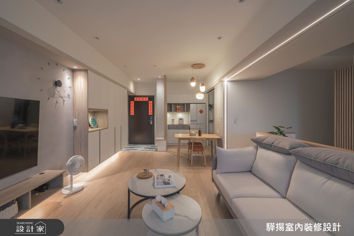 24坪新成屋(5年以下)＿現代風玄關客廳餐廳案例圖片＿驊揚室內裝修設計有限公司＿驊揚_61朗境之15