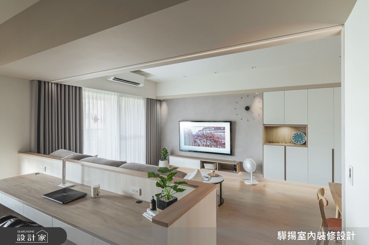 24坪新成屋(5年以下)＿現代風客廳書房工作區案例圖片＿驊揚室內裝修設計有限公司＿驊揚_61朗境之19