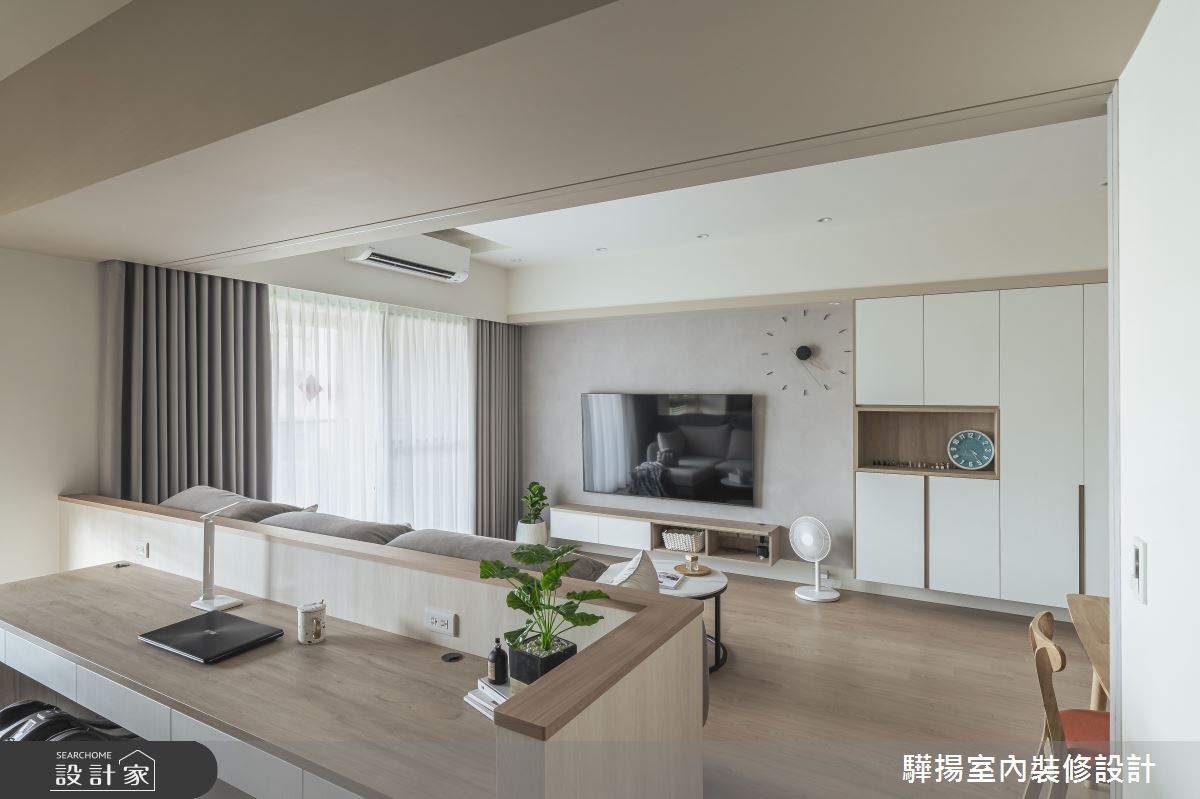 24坪新成屋(5年以下)＿現代風客廳書房工作區案例圖片＿驊揚室內裝修設計有限公司＿驊揚_61朗境之20