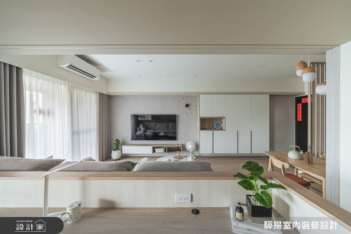 24坪新成屋(5年以下)＿現代風玄關客廳餐廳書房工作區案例圖片＿驊揚室內裝修設計有限公司＿驊揚_61朗境之21