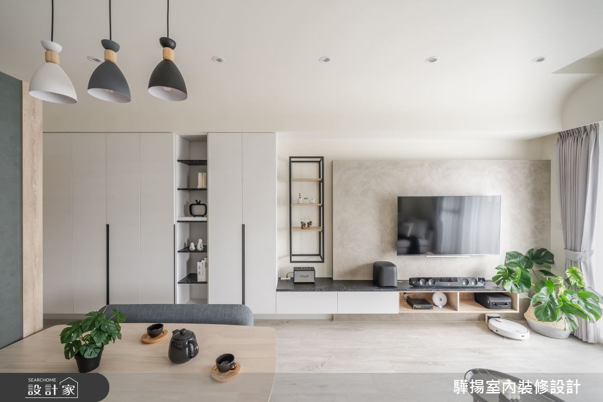 20坪新成屋(5年以下)＿現代風客廳餐廳案例圖片＿驊揚室內裝修設計有限公司＿驊揚_63港心之11