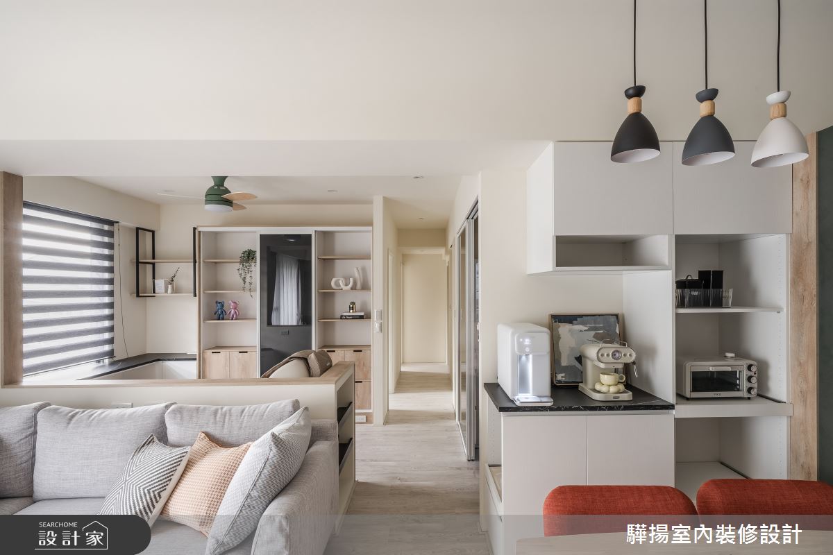 20坪新成屋(5年以下)＿現代風客廳餐廳案例圖片＿驊揚室內裝修設計有限公司＿驊揚_63港心之13