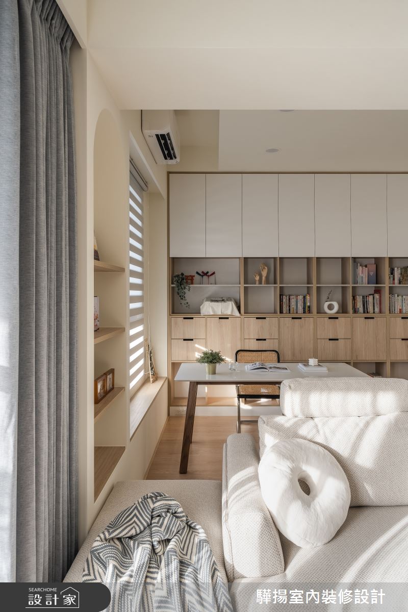 19坪新成屋(5年以下)＿簡約風客廳書房工作區案例圖片＿驊揚室內裝修設計有限公司＿驊揚_64日式簡約風新成屋融合無印良品之22
