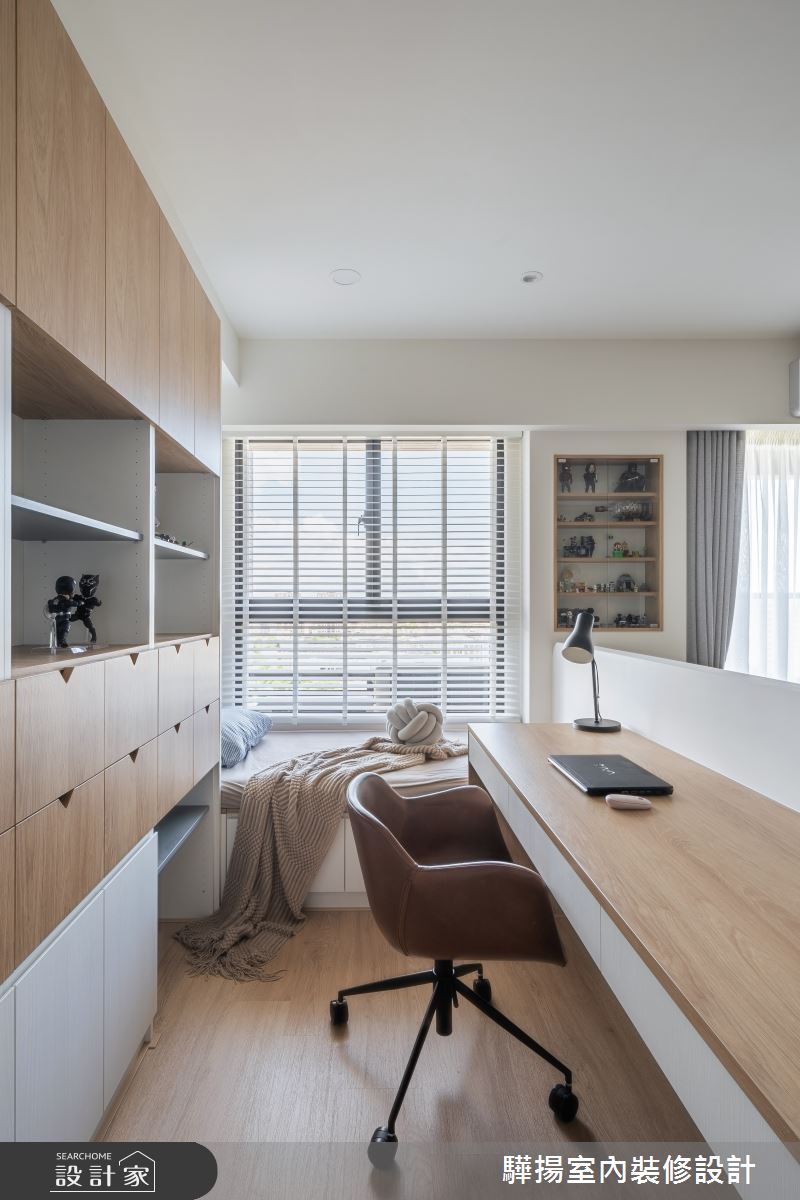 17坪新成屋(5年以下)＿現代風書房工作區臥榻案例圖片＿驊揚室內裝修設計有限公司＿驊揚_65心灣LRT之12