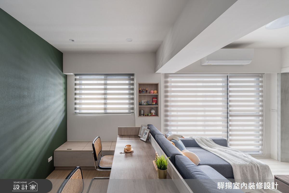 16坪新成屋(5年以下)＿現代風客廳書房工作區臥榻案例圖片＿驊揚室內裝修設計有限公司＿驊揚_70之9