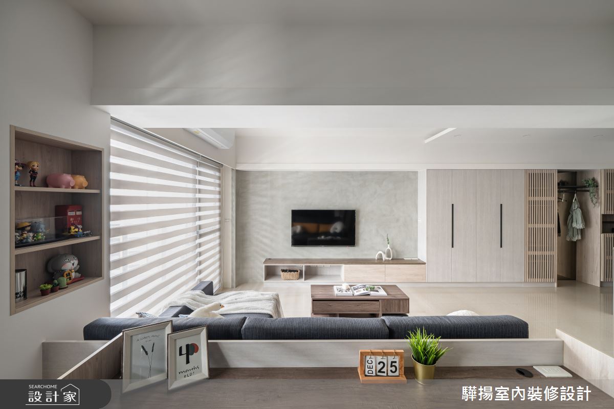 16坪新成屋(5年以下)＿現代風玄關客廳書房工作區案例圖片＿驊揚室內裝修設計有限公司＿驊揚_70之11