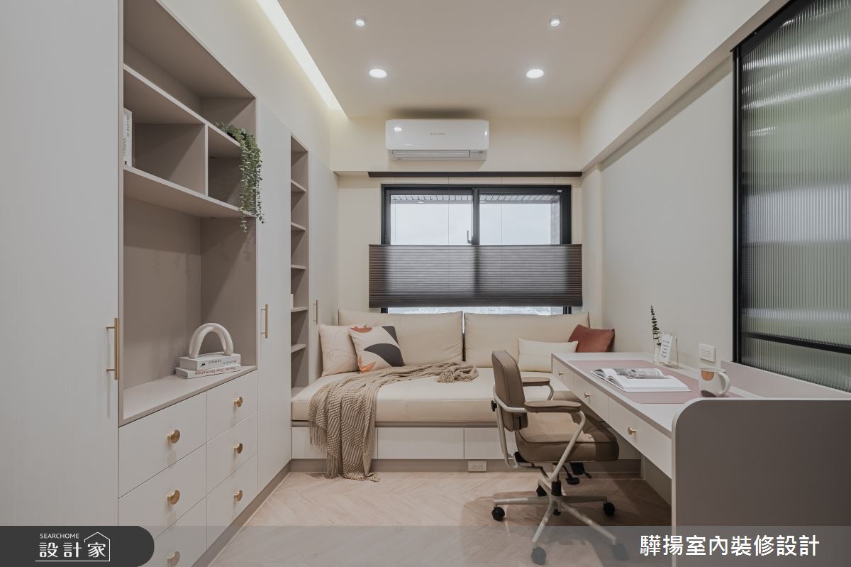 10坪新成屋(5年以下)＿現代美式風客廳書房臥榻案例圖片＿驊揚室內裝修設計有限公司＿驊揚_74之12