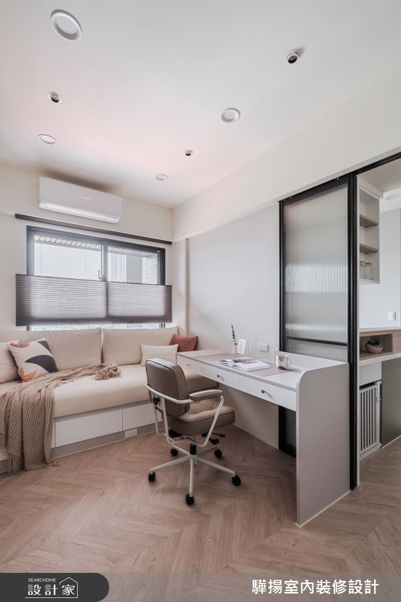 10坪新成屋(5年以下)＿現代美式風客廳書房臥榻案例圖片＿驊揚室內裝修設計有限公司＿驊揚_74之13