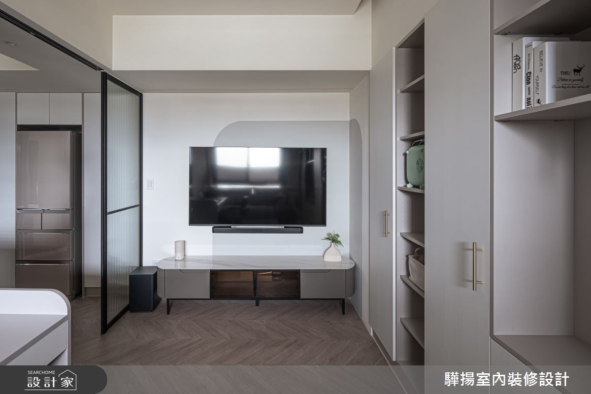 10坪新成屋(5年以下)＿現代美式風客廳案例圖片＿驊揚室內裝修設計有限公司＿驊揚_74之15