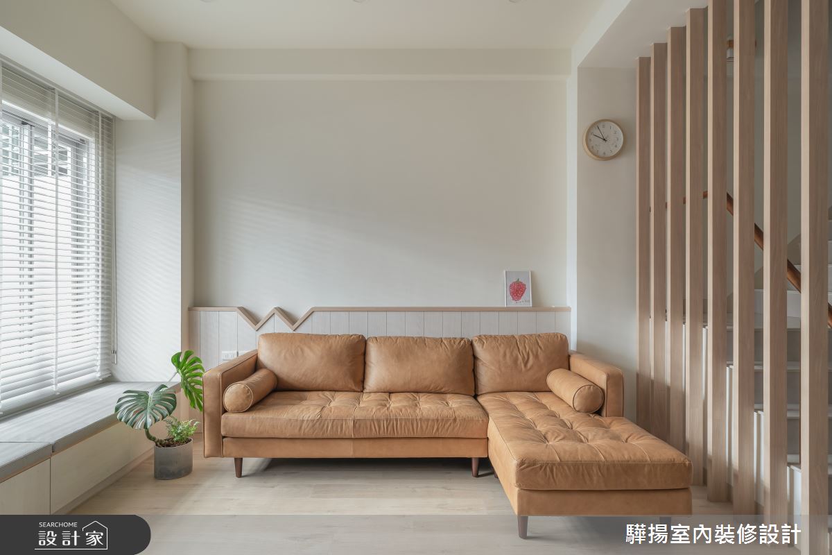 28坪新成屋(5年以下)＿北歐風客廳樓梯臥榻案例圖片＿驊揚室內裝修設計有限公司＿驊揚_75之4