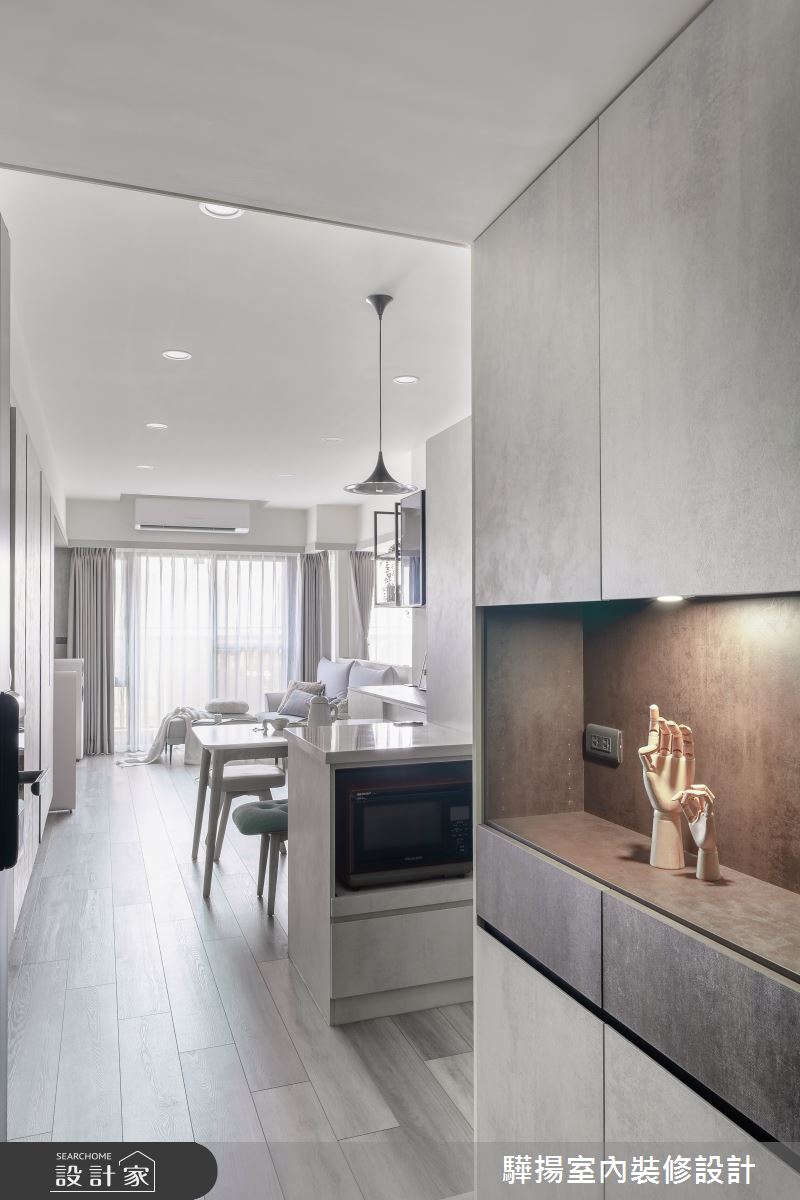16坪新成屋(5年以下)＿現代風玄關客廳餐廳中島案例圖片＿驊揚室內裝修設計有限公司＿驊揚_77之1