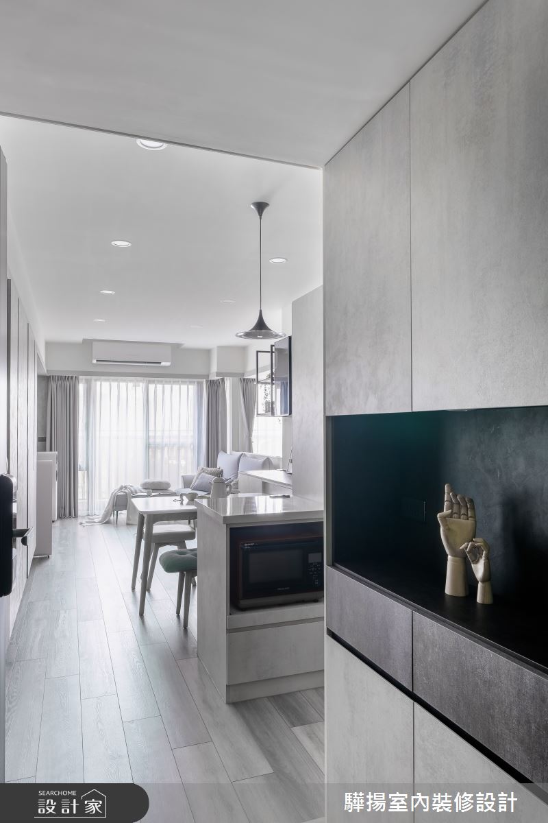 16坪新成屋(5年以下)＿現代風玄關客廳餐廳中島案例圖片＿驊揚室內裝修設計有限公司＿驊揚_77之2