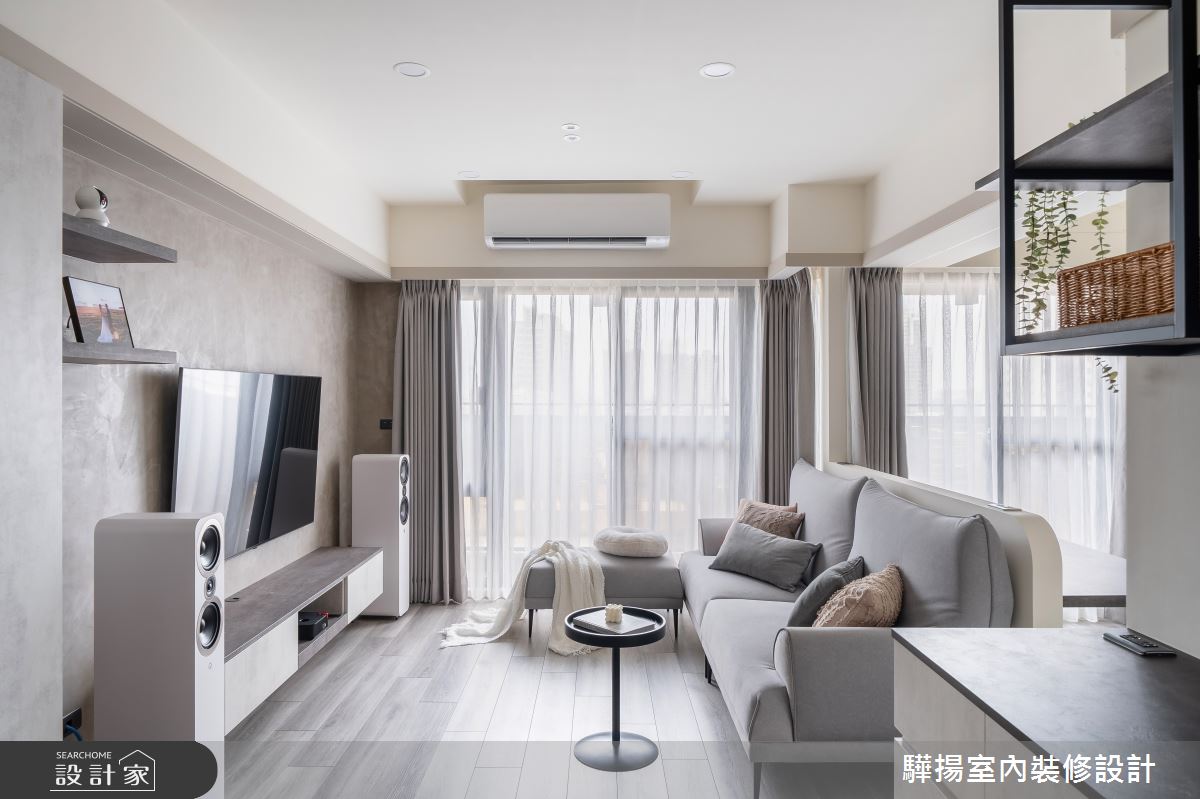 16坪新成屋(5年以下)＿現代風客廳案例圖片＿驊揚室內裝修設計有限公司＿驊揚_77之12