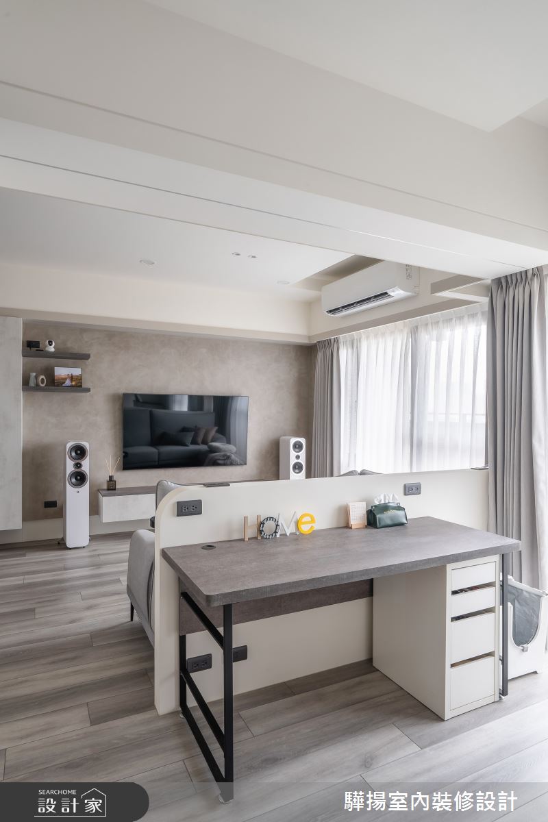 16坪新成屋(5年以下)＿現代風客廳書房工作區案例圖片＿驊揚室內裝修設計有限公司＿驊揚_77之15