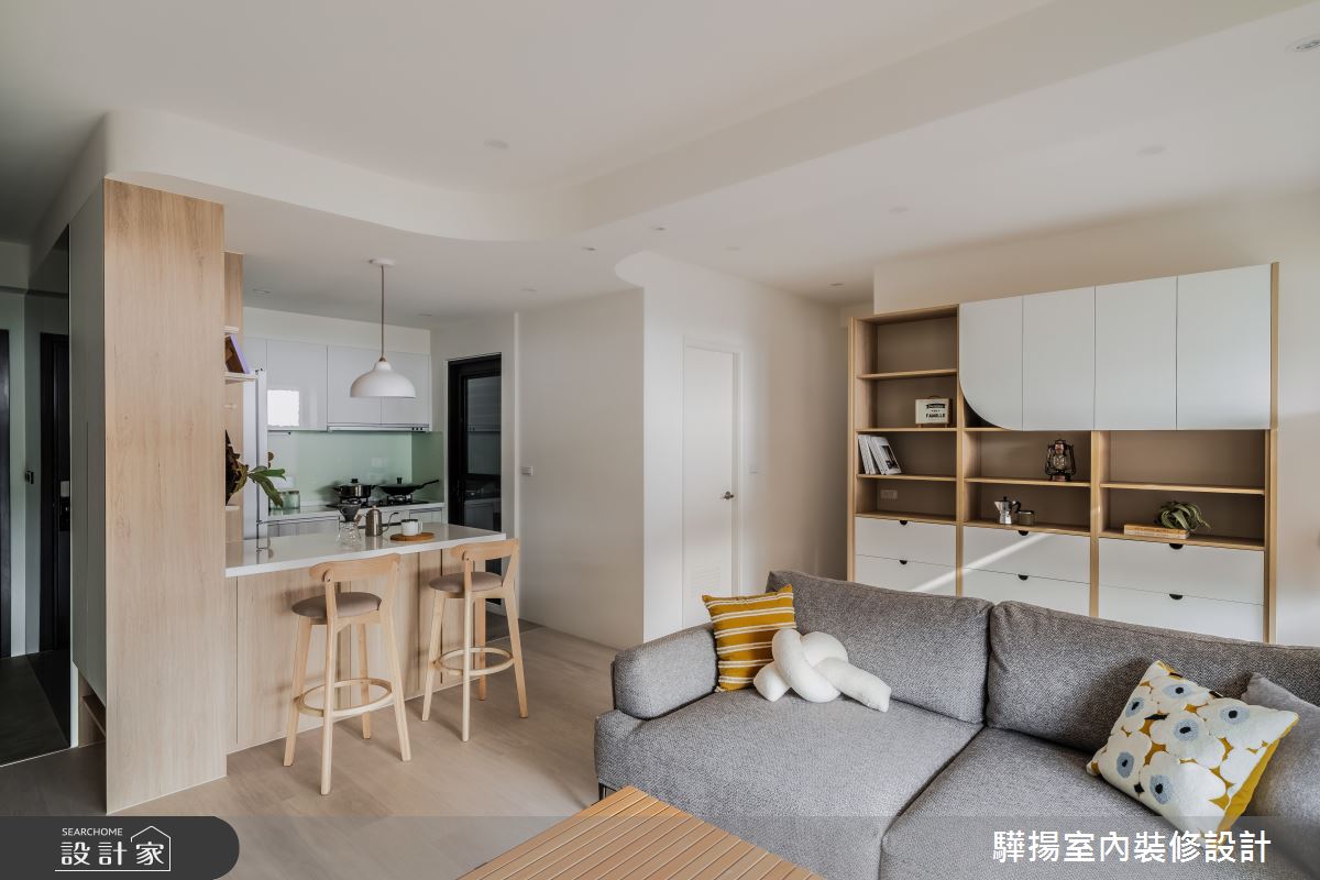 16坪新成屋(5年以下)＿現代風客廳餐廳廚房吧檯案例圖片＿驊揚室內裝修設計有限公司＿驊揚_78之13