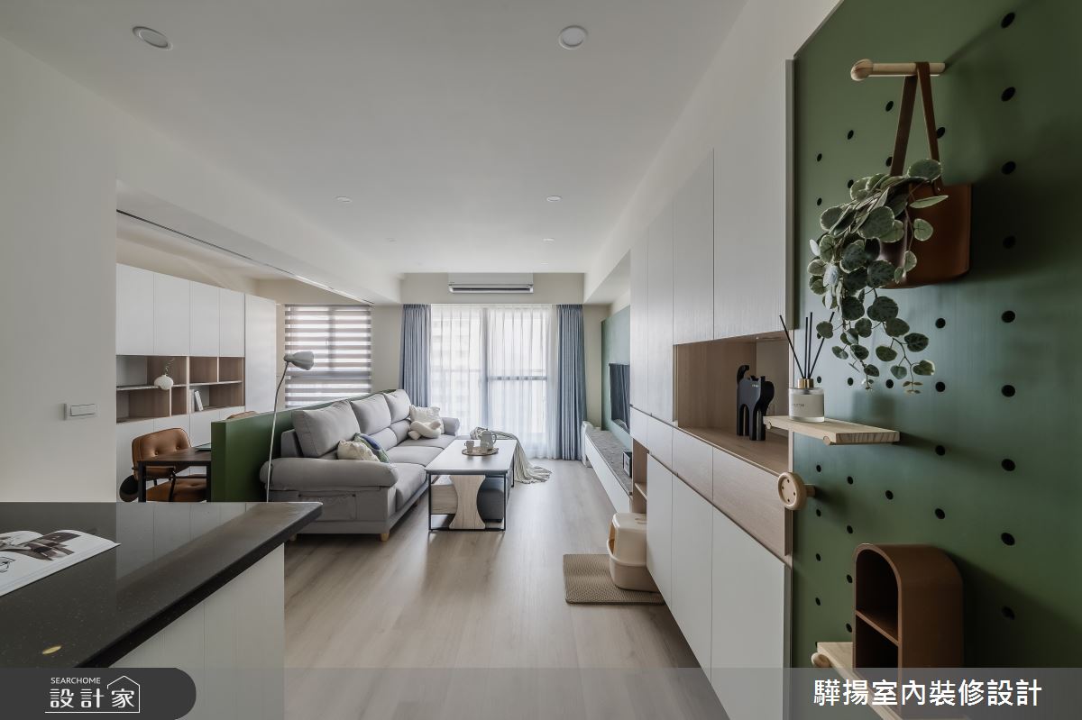 16坪新成屋(5年以下)＿北歐風玄關客廳書房工作區案例圖片＿驊揚室內裝修設計有限公司＿驊揚_88之1