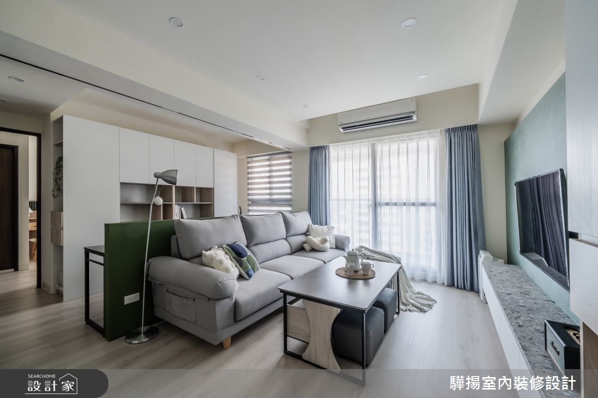 16坪新成屋(5年以下)＿北歐風客廳書房工作區案例圖片＿驊揚室內裝修設計有限公司＿驊揚_88之6