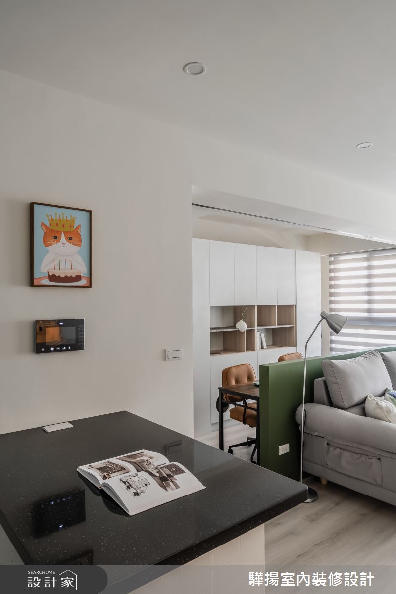16坪新成屋(5年以下)＿北歐風客廳餐廳書房工作區案例圖片＿驊揚室內裝修設計有限公司＿驊揚_88之7