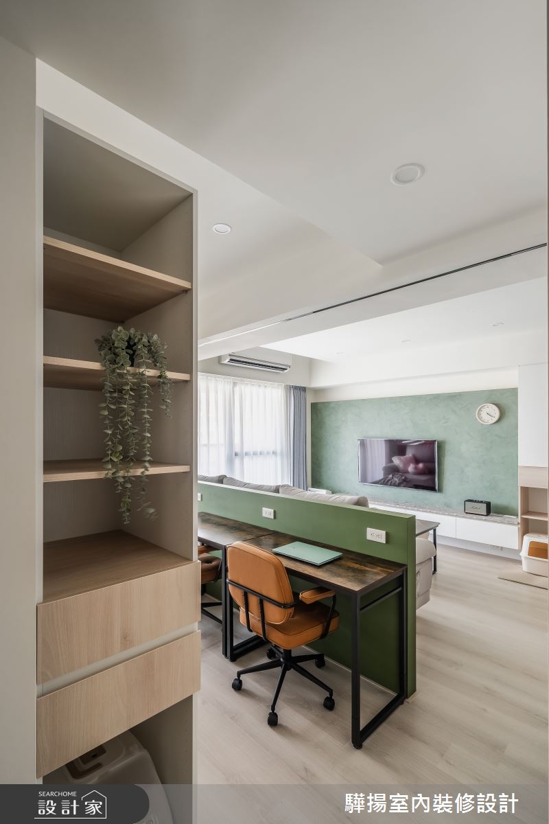 16坪新成屋(5年以下)＿北歐風客廳書房工作區案例圖片＿驊揚室內裝修設計有限公司＿驊揚_88之17