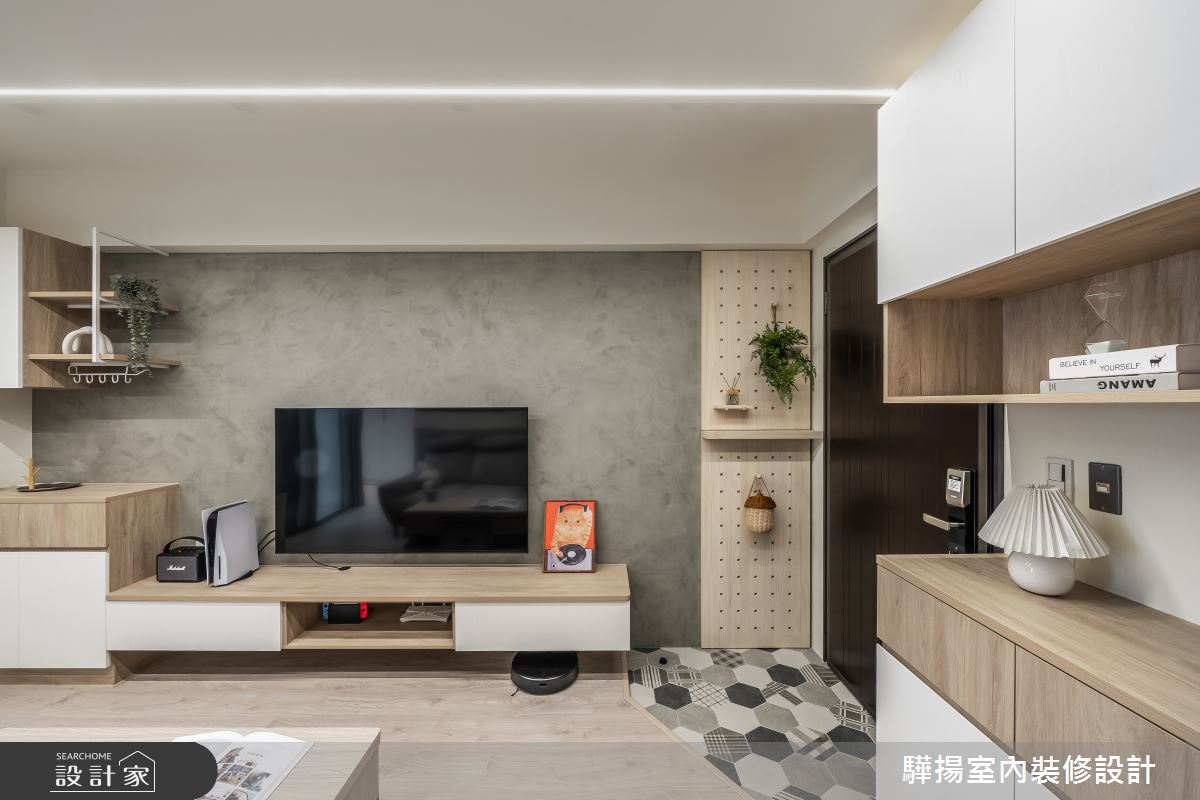 10坪新成屋(5年以下)＿北歐風玄關客廳案例圖片＿驊揚室內裝修設計有限公司＿驊揚_89之5