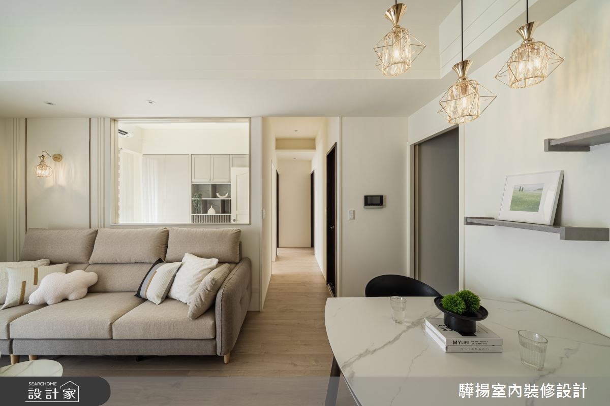 19坪新成屋(5年以下)＿現代風客廳餐廳走廊案例圖片＿驊揚室內裝修設計有限公司＿驊揚_107之5