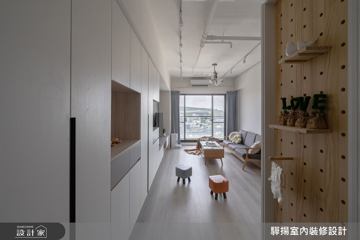 15坪中古屋(5~15年)＿簡約風玄關客廳案例圖片＿驊揚室內裝修設計有限公司＿驊揚_109之1