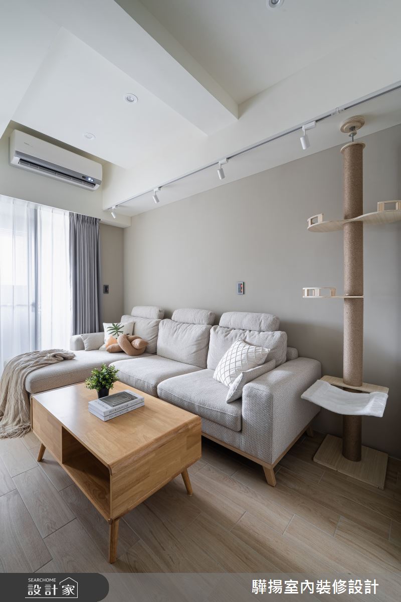 新成屋(5年以下)＿韓系奶茶風客廳寵物案例圖片＿驊揚室內裝修設計有限公司＿驊揚_118之11