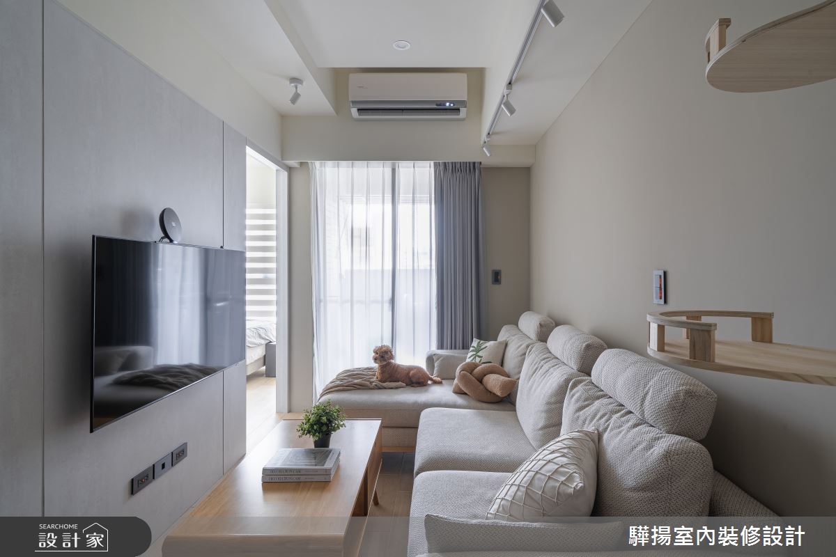新成屋(5年以下)＿韓系奶茶風客廳寵物案例圖片＿驊揚室內裝修設計有限公司＿驊揚_118之16
