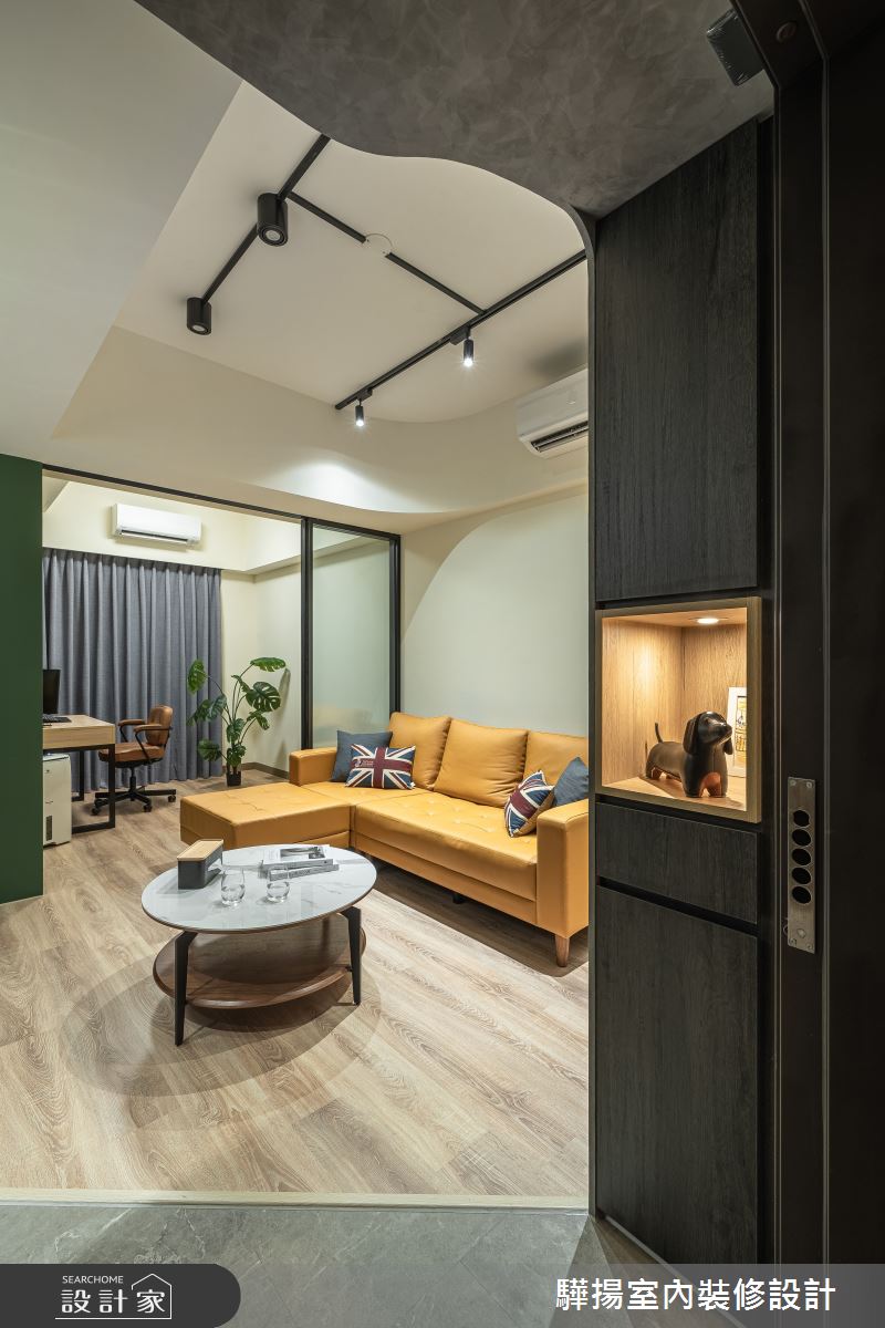 10坪新成屋(5年以下)＿輕工業風玄關客廳書房工作區案例圖片＿驊揚室內裝修設計有限公司＿驊揚_120之4