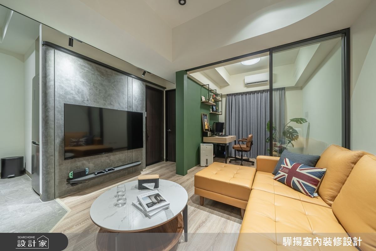10坪新成屋(5年以下)＿輕工業風客廳書房案例圖片＿驊揚室內裝修設計有限公司＿驊揚_120之5