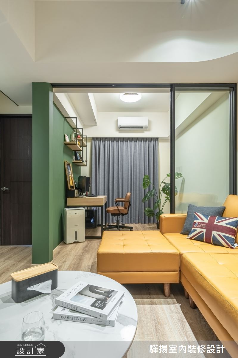 10坪新成屋(5年以下)＿輕工業風客廳書房案例圖片＿驊揚室內裝修設計有限公司＿驊揚_120之6