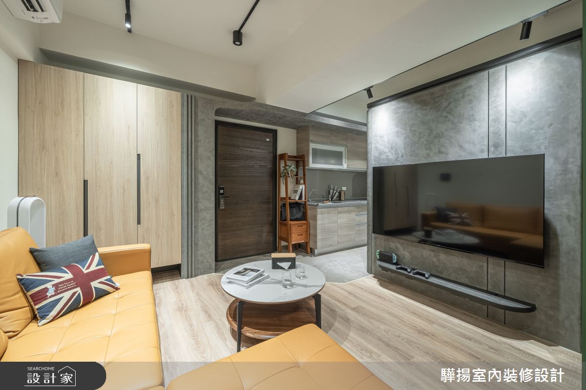 10坪新成屋(5年以下)＿輕工業風玄關客廳廚房案例圖片＿驊揚室內裝修設計有限公司＿驊揚_120之9